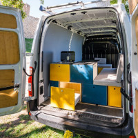 dormire in Nissan NV400 / Interstar Veicolo commerciale